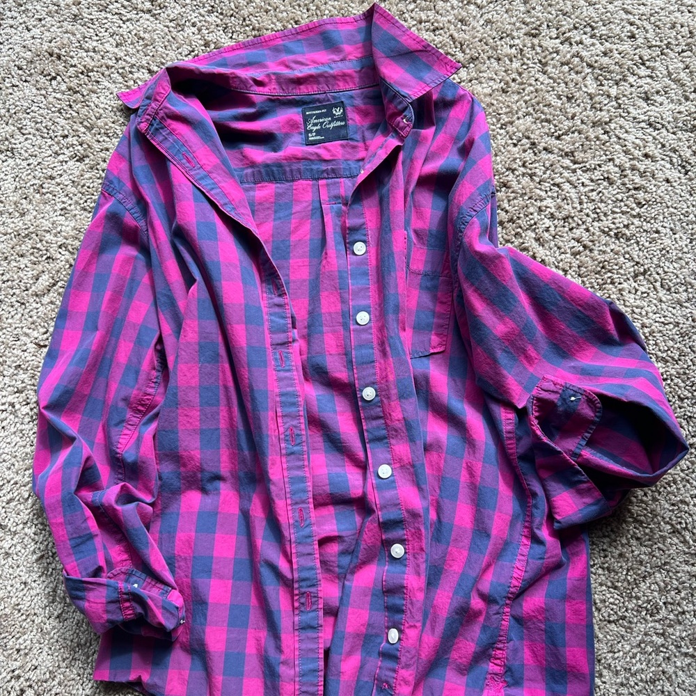 American eagle button up shirt